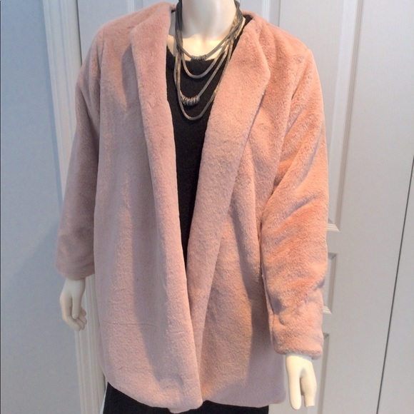Lungo L’Arno Jackets & Blazers - Dusty pink faux fur Made in Italy 🇮🇹